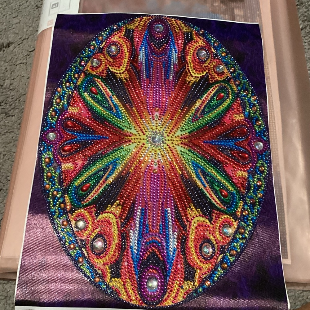 Vibrant Multicolor Beaded Artwork